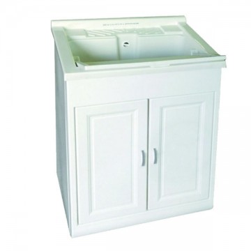 Lavabo Résine 2 Portes Blanc 60X50 h 84