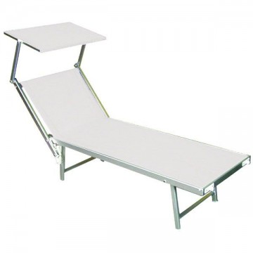 Sea V/I Aluminum Sunlounger White Vette 07162