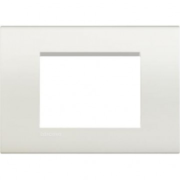 Lna4803Bi Placca Quadra 3 Moduli Bianca Livinglight