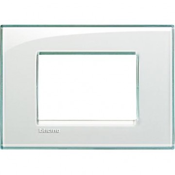 Lna4803Ka Placca Quadra 3 Moduli Acquamarina Livinglight