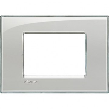 Lna4803Kg Placca Quadra 3 Posti Grigio Ghiaccio Livinglight