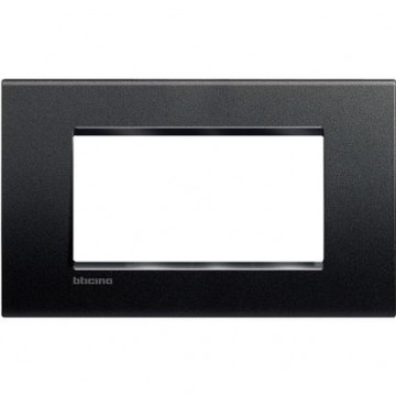 Lna4804Ar Placca Quadra 4 Moduli Antracite Livinglight