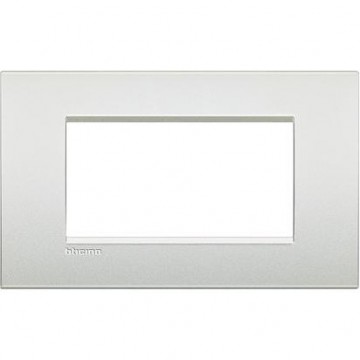 Lnc4804Pr Placca Air 4 Moduli Bianco Perla Livinglight