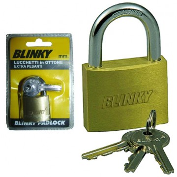 Extra-Heavy Brass Blinky Padlock mm. 30