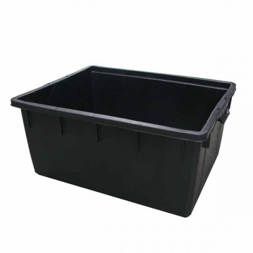 Rectangular Tub L 150 80X63 h 38 Black Ics