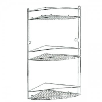 Chrome Star Angular Bathroom Shelf 21X21 H.46 Artex