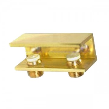 Crystal Shelf Brass Clamp 15X15