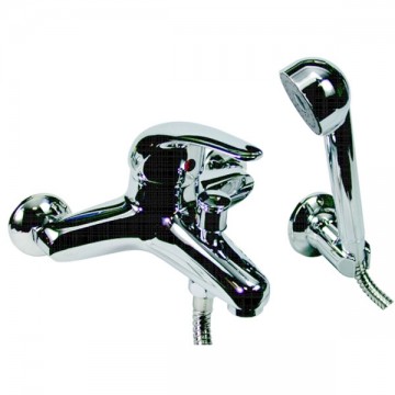 Bath mixer with Aglaia 02442 hand shower