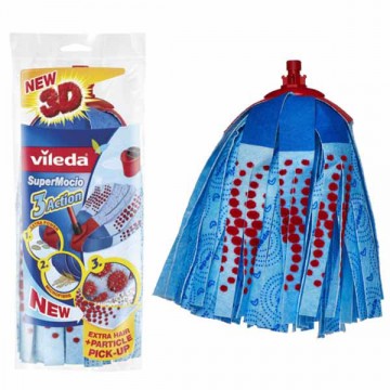 Mocio Super 3 Action Microfibre 3D Ricambio Vileda