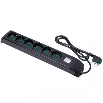 Multisocket 6X2Pt Sk Int Af Black Fido 410241 Fme