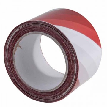 Signage Tape White/Red m 200 Treemme