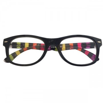 Black/Multicolor Reading Glasses +2,00 Pr1 Zippo