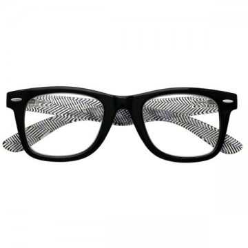 Lunettes de lecture rayées noires +1,50 B16 Zippo