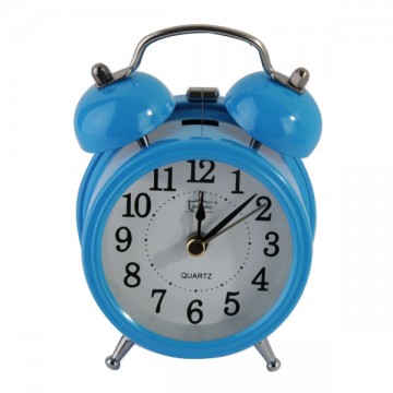 Old Time Blue Alarm Clock Ladydoc 07149