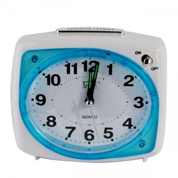 Oval Blue Alarm Clock Ladydoc 07145