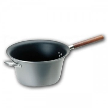 Aluminum Cauldron Wooden Handle cm 26 Lar