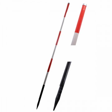 White/Red Hexagonal Pole cm 160