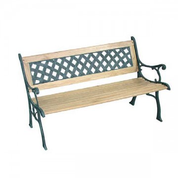 Banc Fonte/Bois Damier cm 126 Vette 04777