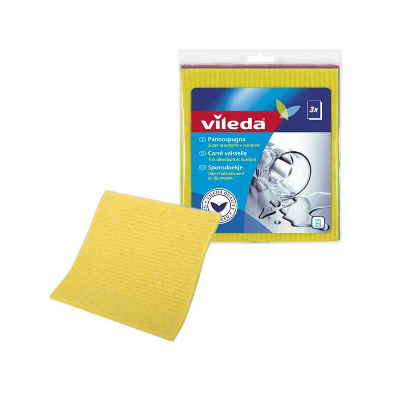 PANNO SPUGNA VILEDA PROFESSIONAL BLU 3pz – WETTEX. Mis 20×18,5cm –  Onlyshopsrl