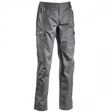 Pantalon en coton gris M Level Diadora