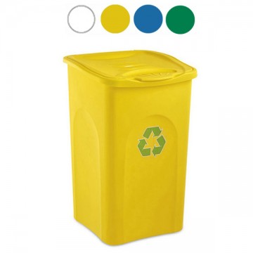 Poubelle Be-Green Blanc L 50 Stefanplast