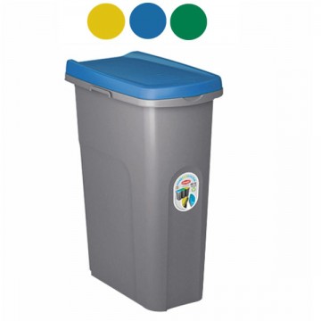 Home Eco System Waste Bin Gr/Blue L 15 Stefanplast