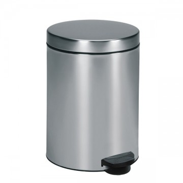 Silver Metal Pedal Bin L 5 Meliconi