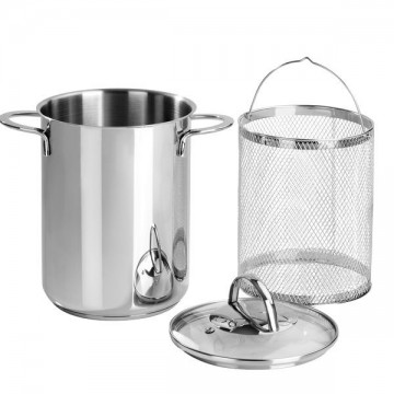 Asparagera stainless steel pot 18/10 cm 16 Barazzoni