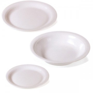 White Melamine Soup Plate cm 21 Giostyle