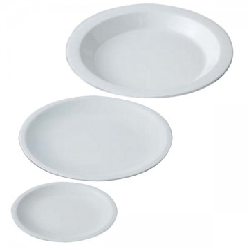 Assiette creuse en mélamine blanc optique cm 21