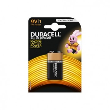 Piles alcalines Duracell-Plus 9V