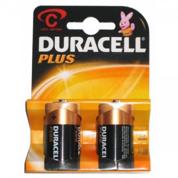 Piles alcalines C Duracell-Plus