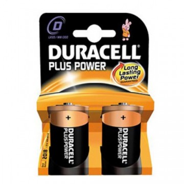 Duracell-Plus Alkaline D batteries