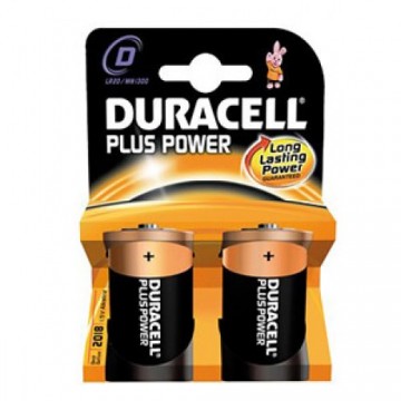 Piles alcalines D Duracell-Plus