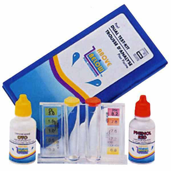 Kit de test de l'eau Chlore liquide + Ph
