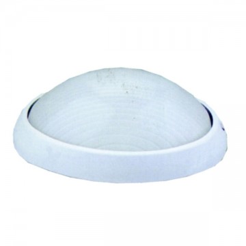 Syntesy 00487 Plafonnier ovale en aluminium blanc