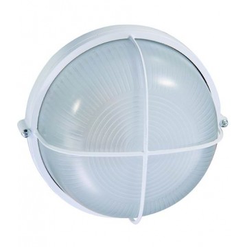 Plafoniere Alluminio Blinky Luna Tonda Bianca 60 Watt