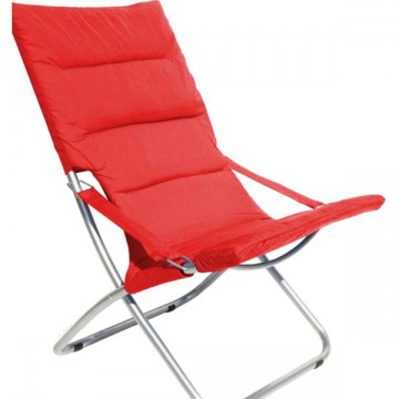 Fauteuil en acier Canapone Rouge Vette 04907