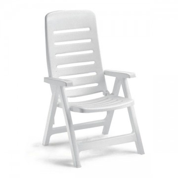 White Quintilla Folding Resin Armchair 1135 Scab