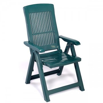 Progarden Tampa Green Folding Resin Armchair