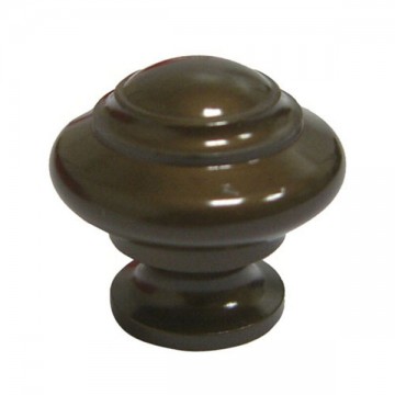 Bronzed Brass Shaped Knob mm 20