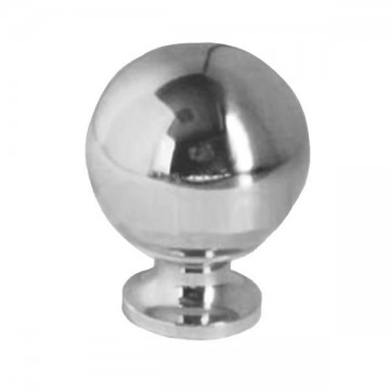 Pomolo Sfera Ottone Cromato mm 18