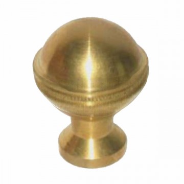Knurled Polished Brass Ball Knob M12 mm 60