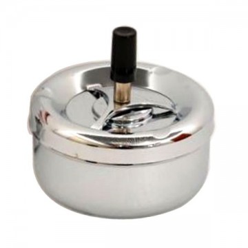 Revolving Steel Ashtray cm 11 h 6 Probe