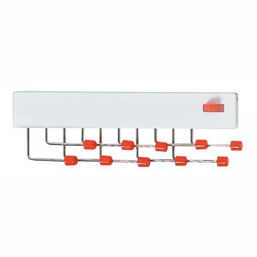 Eliplast 10-seat tie rack