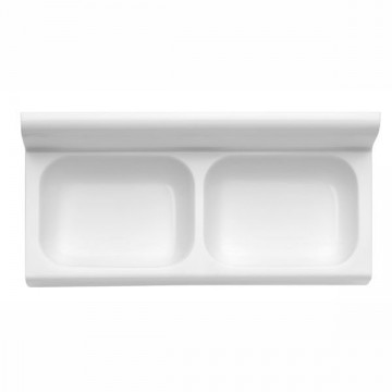 B.Co Double Plus Wall Soap Dish cm 16X6 Eliplast
