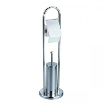 Portascopino Wc+Portarot. Acqua Inox Aglaia 03737