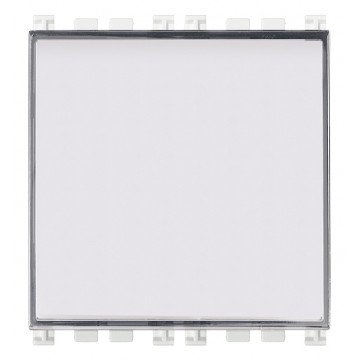 Bouton plaque signalétique 1P Non 10A Blanc