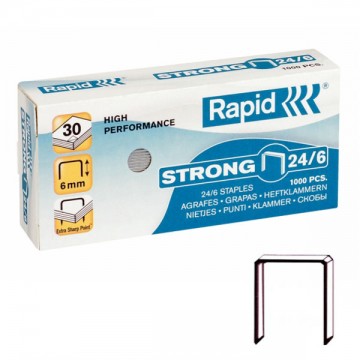 Wide Universal Staples mm 6 pcs.1000 R24/6 Rapid