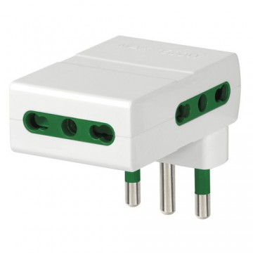 Ri.00311.B Adaptateur Multiple S17 + 3P17/11 Blanc